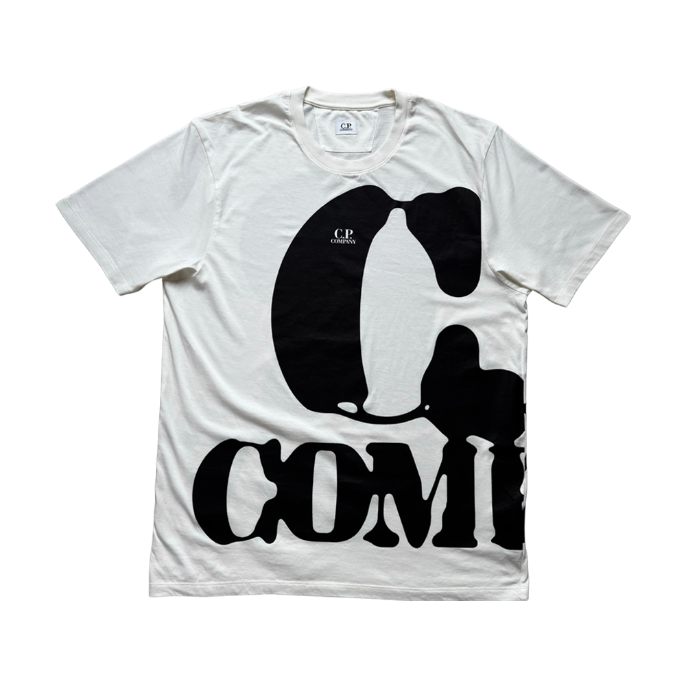 C.P. Company Ivory Big Logo Tee — photo 2 sur 2