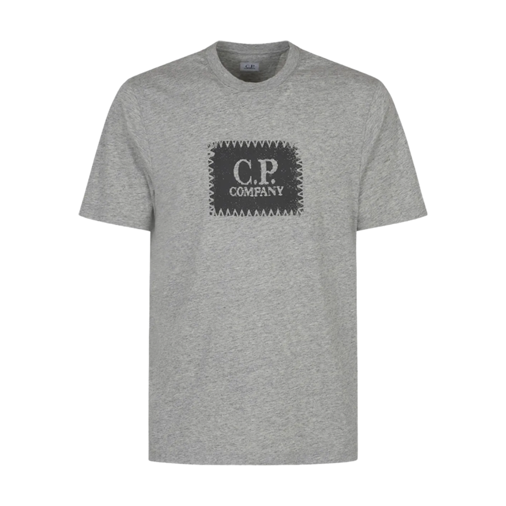 C.P. Company Grey Box Logo Tee