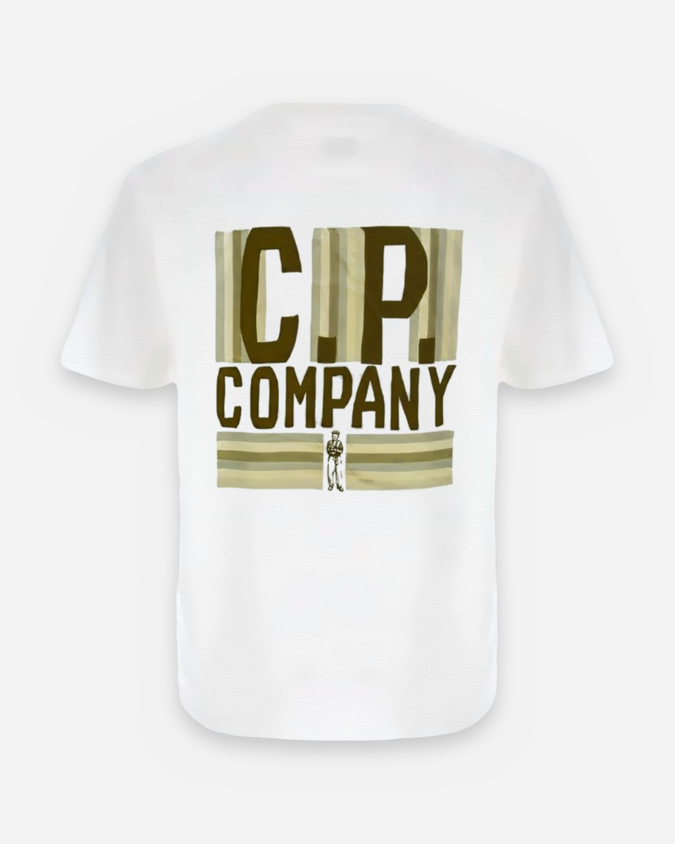 C.P. Company Ivory Back Print Tee — photo 1 sur 6